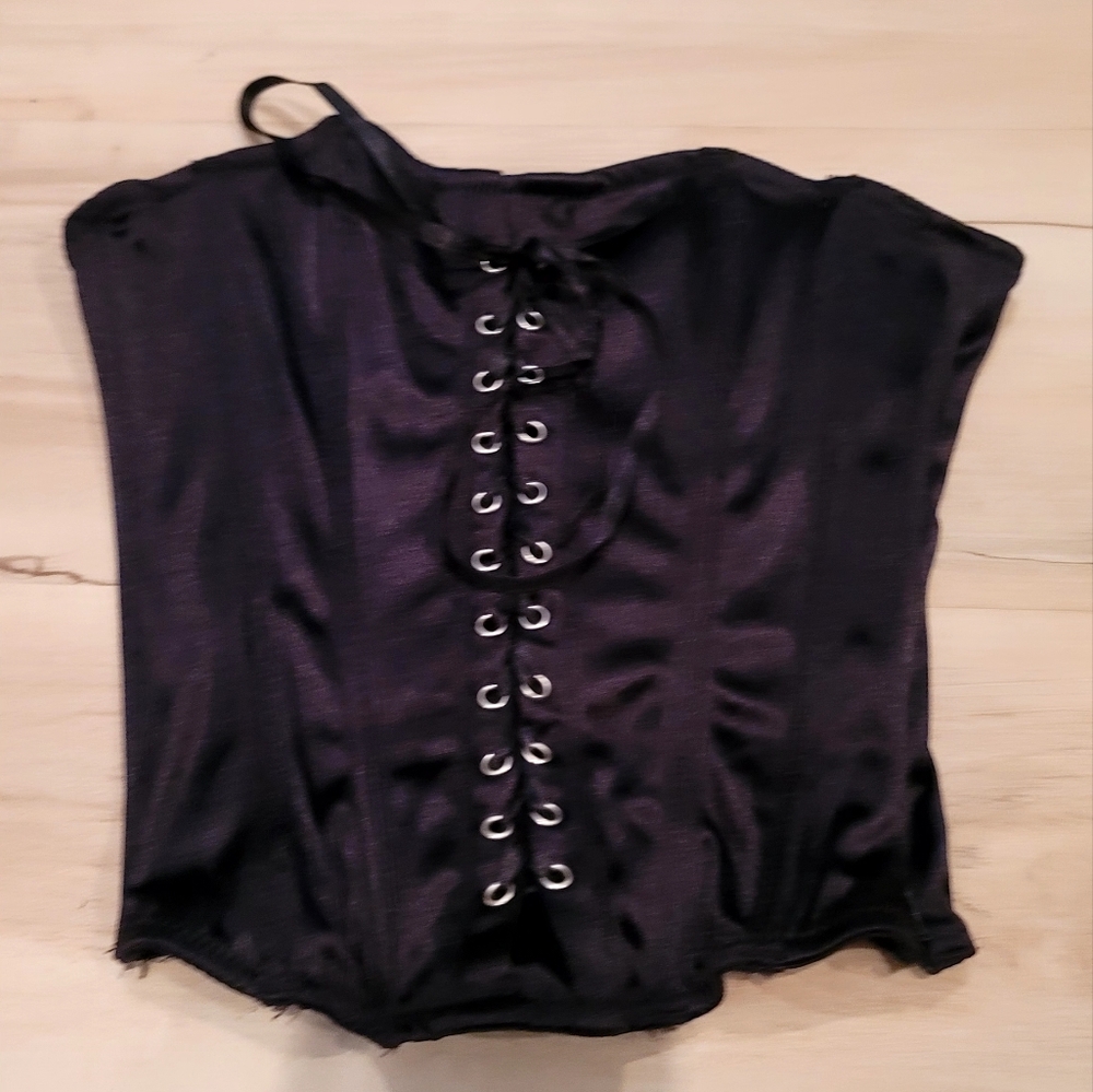 Elegant Black Corset Top